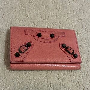 Balenciaga Motocross leather key case wallet 👝